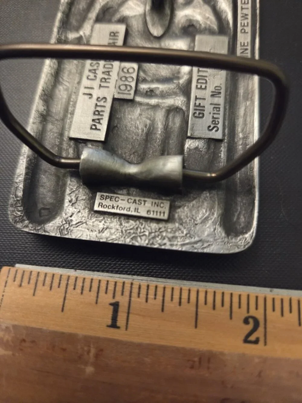Vintage New Pewter JI Case Parts Land Of‎ Opportunity Trade Fair 1986
